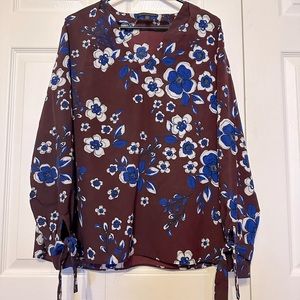 Banana Republic blouse with flowers.
